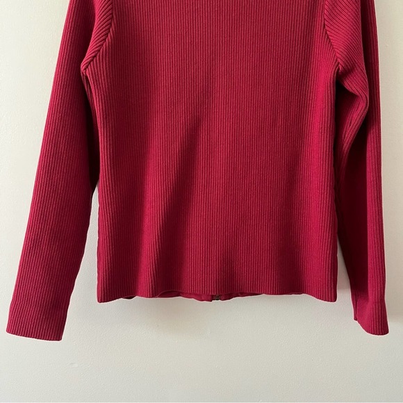 Appleseed’s Maroon Wine Quilted Front Jacket. Size Small. - Picture 11 of 13